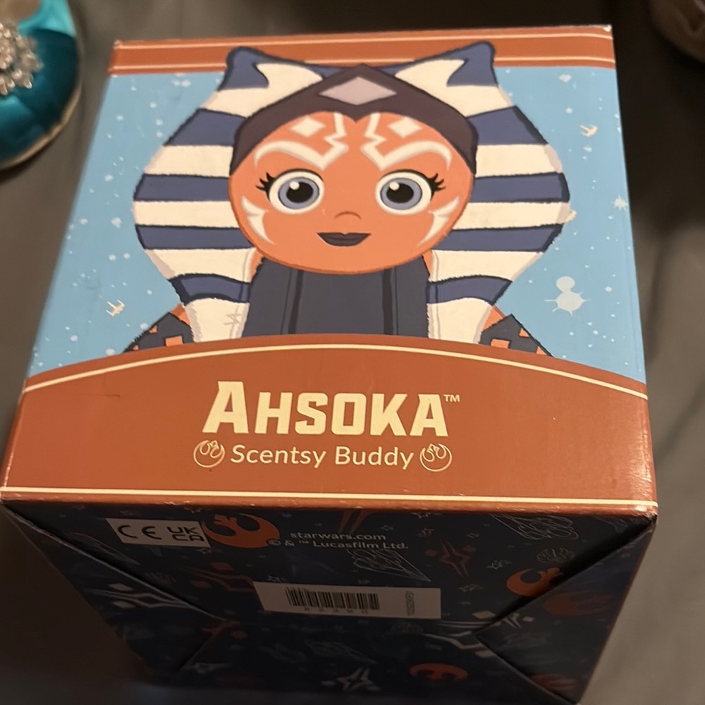 Scentsy Ahsoka Buddy with Blue and Orange Design